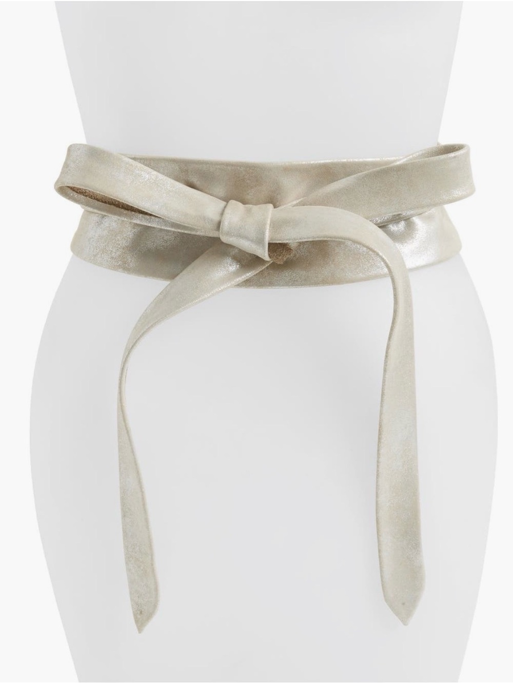 Ada Metallic Skinny Leather Headband
